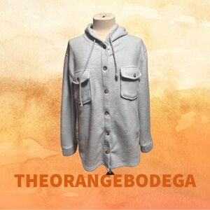 Thread and Supply Hooded Fleece Oversized Jacket Size M